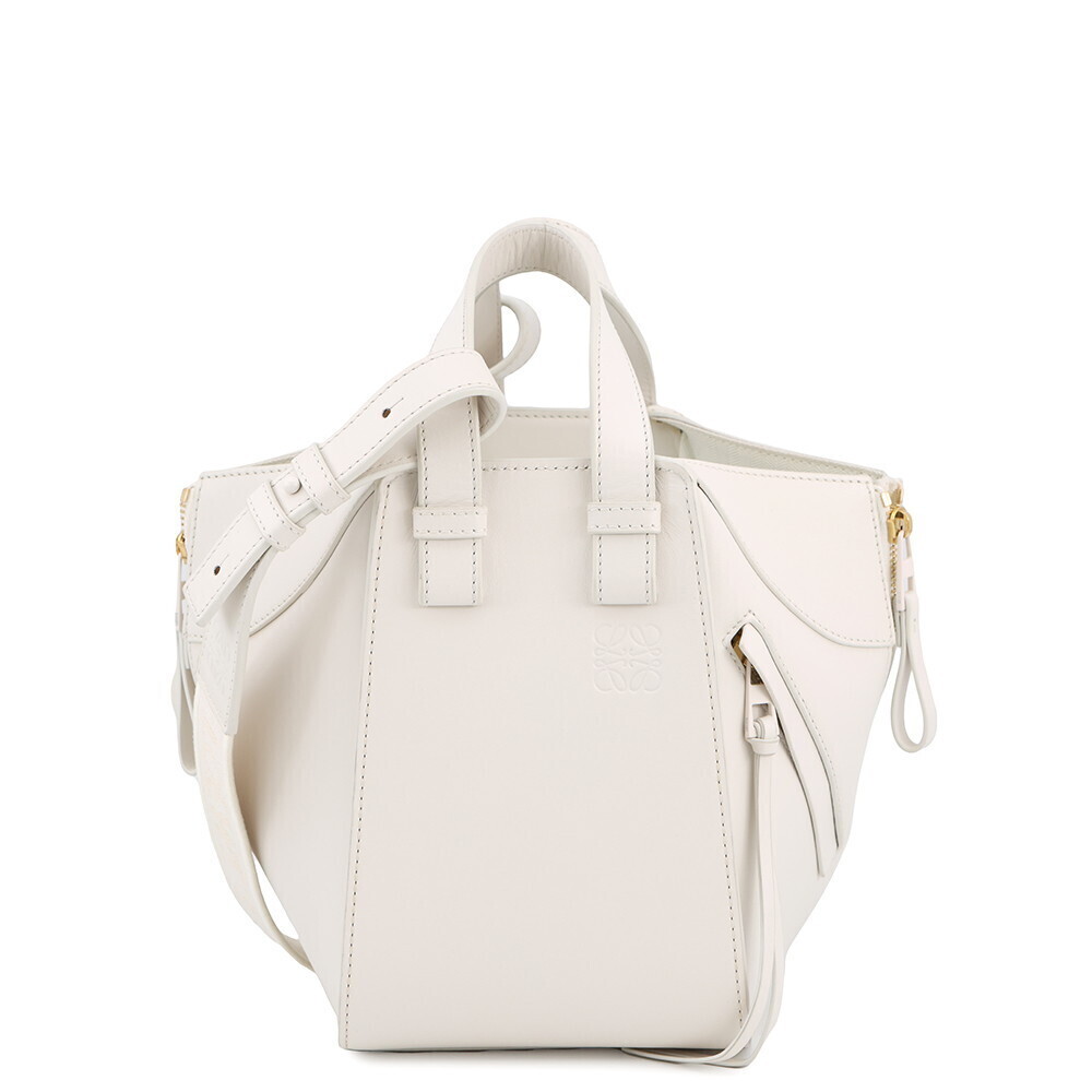 Loewe Hammock Leather Handbag White Bag